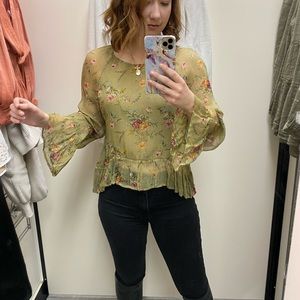 Zara Floral Top 🪴